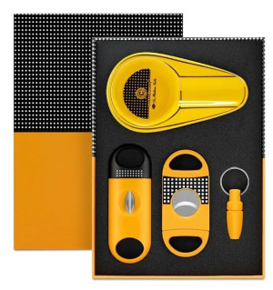 kit cohiba de charutos iniciante com cortador e cinzeiro