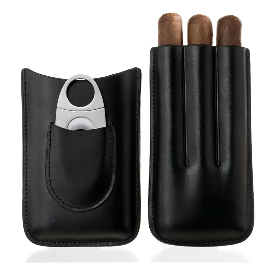 Porta Charutos Couro 